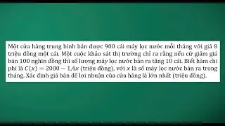 Bài số 1: Cách giải toán thực tế hàm số nâng cao về kinh tế  - Dạng 1