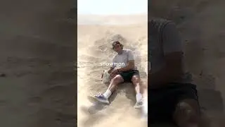 Having a Snowball Fight in the Desert