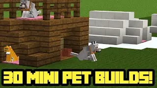 30 MINI Minecraft Pet House Builds!