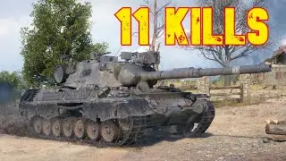 World of Tanks Leopard 1 - 11 Kills | 1 vs 4