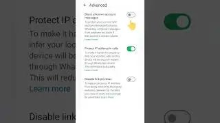How to block unknown account messages in WhatsApp #shorts #whatsapp