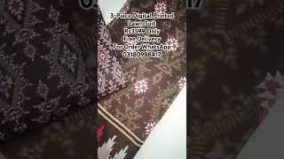 3-Piece Digital Printed Lawn Suit For Only Rs3599 with Free Delivery