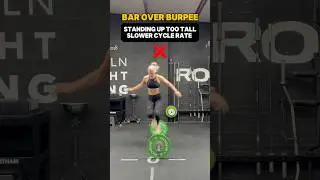 Bar Over Burpee Tip! #crossfit #fitness #gym #shorts