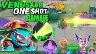 Try this build on Venusaur to Do One Shot Damage with Solar Beam! Pokemon unite