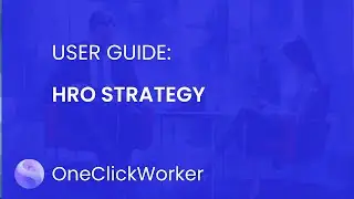 Human Resource Optimization Strategy: One Click Worker