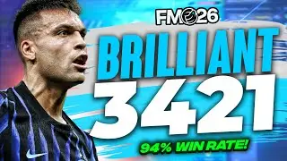 БЛЕСТЯЩАЯ тактика 3-4-2-1 в FM26! | Процент побед 94% | Лучшая тактика в FM26