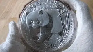 [HD] 2002 Chinese Silver Panda - 1 Kilo Silver Coin