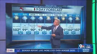 Hot Saturday, with threat of rain on Sunday in El Paso