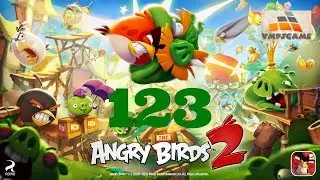 Angry Birds 2 Hard level 123 Gameplay (iOS Android)