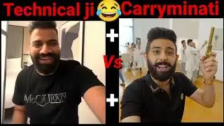 Technical Guruji being roasted by Carryminati 😂😂