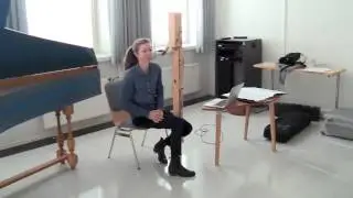 Anna Petrini demonstrates the contrabass recorder