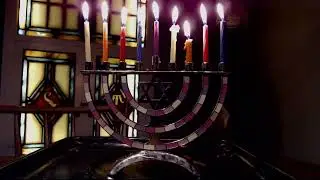 Hanukkah Menorah Candles Time-Lapse