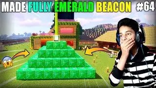 I MADE FULLY EMERALD BEACON IN MINECRAFT SURVIVAL | GAMEPLAY#64 | HS GAMING