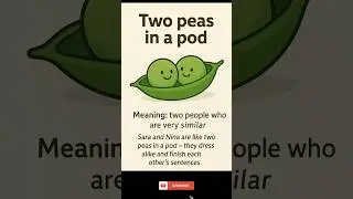 📚 TWO PEAS IN A POD #english #language #learning #daily #vocabulary #shorts #youtube #easy #free