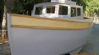 amateur small boat building. Davlin lit'l coot.Turkey - Cat Yawl Motorsailer Devekusu-2 part 5