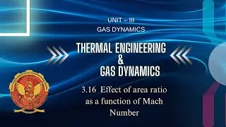 3.16 Effect of area ratio as a function of Mach Number | ME601 |