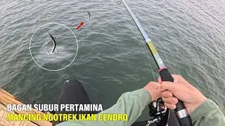 Mancing Ngotrek Ikan Cendro Di Bagan Pertamina Bang Subur Teluk Naga Tangerang || @Mancing_Gaes