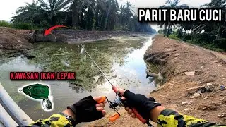 CASTING HARUAN | BANYAK IKAN KELUAR SETELAH PARIT DICUCI | ABU GARCIA MAX STX | VLOG652