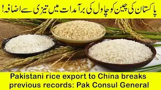 Pakistani rice export to China breaks previous records: Pak Consul General||DESI TV USA||