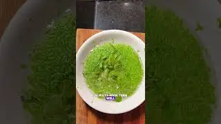 Home-grown greens for healthier turtles 🐢 Duckweed, sweet potato leaves & moringa #eatmoreplants