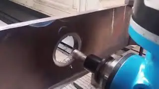 Milling and boring job work on double Coloum VMC machine