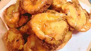 How to Make Prawn Wade | Prawns Topped Spicy split pea Patties