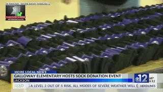 Galloway Elementary hosts sock donation event