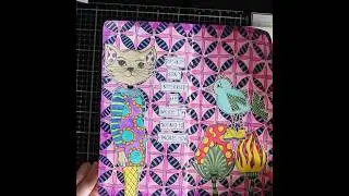 Dylusions Dyalog spread #artjournaling #artwork #art #colors #artist #iloveart #craft #artwork