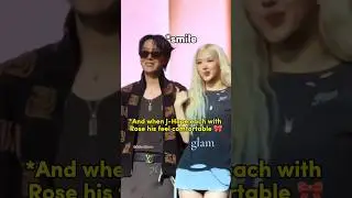 When J-Hope each with Rose his feel comfortable 🙂#bts#blackpink#jhope #rose#liskook