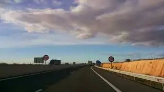 Valencia - Madrid drive-lapse