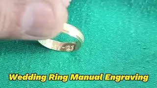 Wedding Ring Manual Engraving