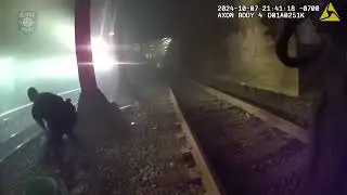WATCH: Seattle police save man from oncoming train