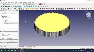 FreeCAD 0.19 Tutorial for beginners how to draw timing pulley