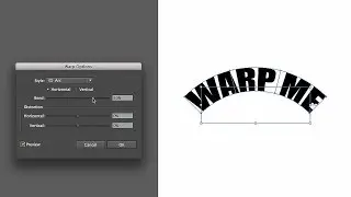 How to Reshape Text with an Object Warp | Adobe Illustrator