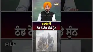 ਕੜਾਕੇ ਦੀ ਠੰਡ ਨੇ ਲੋਕ ਕੀਤੇ ਸੁੰਨ | PUNJAB WEATHER NEWS | COLD ALERT