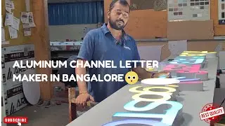 Aluminum channel letter makers in Bangalore✌️ #highflyersignage #bangalore #signage