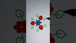Rangoli Designs Freehand | Rangoli Designs Series #7th #rangoli #shorts