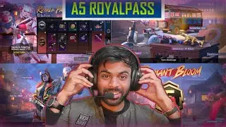 A5 ROYAL PASS 1 TO 100 LEVEL RP REWARDS | A5 ROYAL PASS REVIEW AND REACTION 😍 | A5 ROYAL PASS BGMI |