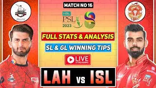 🔴 LIVE | LAH vs ISL Dream11 Prediction | LAH vs ISL Dream11