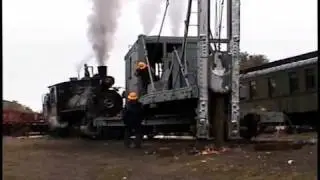 Denver & Rio Grande Western pile driver OB demonstration