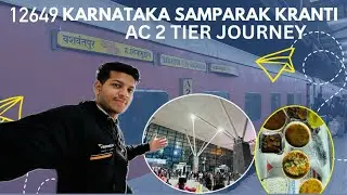 Karnataka Sampark Kranti Express 2nd ac Train Journey Video