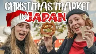 Drinking at a Japanese Christmas Market! 🎄🍷