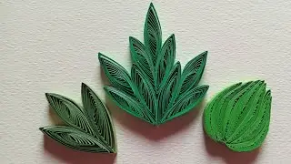 Simple Quilling Leaves | How to make a Quilling Bouquet part - IX