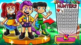 Эволюция охотников на демонов KPOP в ROBLOX! (Секретный морф Руми)