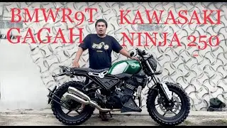 SOLD OUT  KAWASAKI NINJA 250 4 TAK BMWR9T CUSTOM MODIFIKASI GAGAH MANTAP @icuscustom3134
