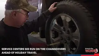 Service centers see run on tire changeovers ahead of holiday travel