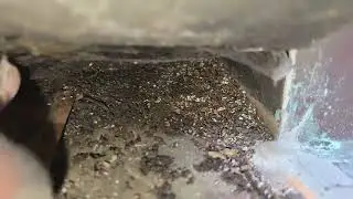 Clogged skylight flashing 