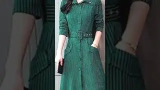 Women's Formal Wear Plain Knee Length Long Sleeves a-line Midi Dress, #vairal #trending #shorts