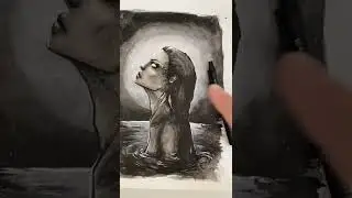 Girl wash drawing 🧖 #shorts