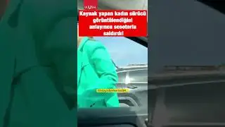 Trafikte kaynak yapan kadın s&uuml;r&uuml;c&uuml; hemcinsine dehşeti yaşattı #shorts #keşfet #trafik #kadın